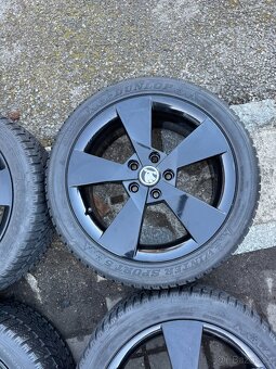 ORIGINÁL Alu Škoda Denom R17, 5x112 - TOP STAV - 3