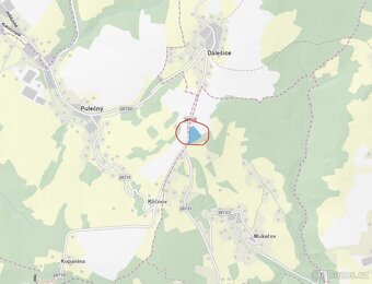 Prodám lesní pozemek a ostatní plochu v k.ú. Mukařov u Jablo - 3