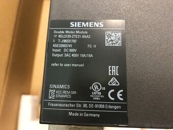 Siemens - Sinamics 6SL3-120-2TE21-8AA3-nový - 3