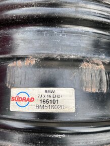2ks plechových disku BMW - 5x120, 7jx16, IS31 - 3