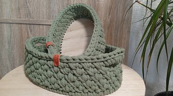 Háčkované košíky - 3