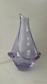 Hutní alexandritové sklo - váza - 3