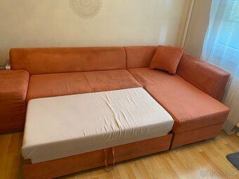 Rohová rozkládací sedačka - 3