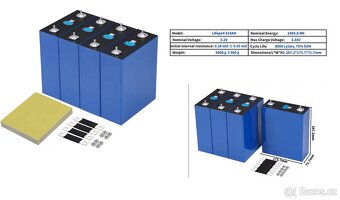 Lifepo4 články 314AH / 335AH-EVE 8000 cykl grade A - 1790Kč - 3