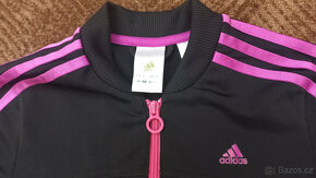 bunda tepláková dívčí, dámská, černá, ADIDAS - 3