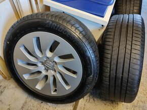 Alu kola Audi A6 A5 A7 5x112 r18 Originál,pneu7m 225/55/18 - 3