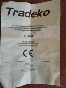 Topné těleso do koupeln.radiátoru s termostatem, 500 W, 1 ks - 3
