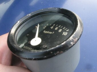 Tlakoměr 0-10 kg/cm2 PAL Škoda 110R, Avia,Zetor LIAZ - 3