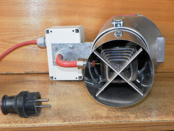 Komínový ventilátor, posilovač tahu s regulátorem tahu - 3