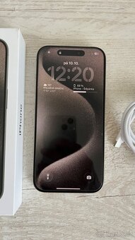 Prodám IPhone 15Pro 128 GB , přírodní titan - 3