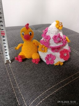 háčkovaná hračka-Vánoční vajíčko.nová - 3