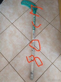 Florbalová hůl pravá 80 cm - 3
