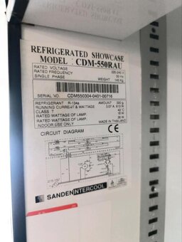 Moderní Prosklená Lednice  A+Led osvětlení - 3