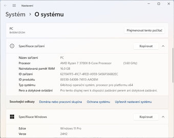 Herni PC- Ryzen 7, 16GB RAM, 1TB NVME, 5700XT, WIN11 - 3