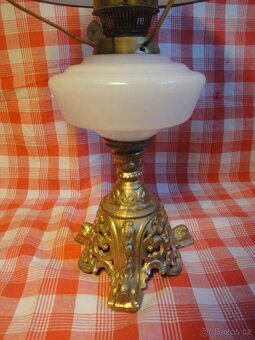 pěkná stará funkčí petrolejová lampa - 3