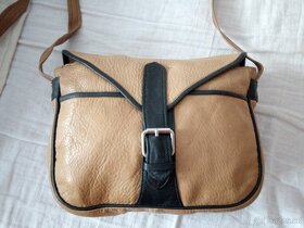 kožená kabelka,vintage kožená taška,menší taška - 3