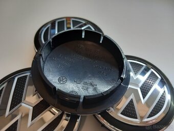 Středové krytky Vw, 65x56mm, logo struktura - 3