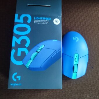 Prodám myš Logitech G305 modrá bezdrátový - 3