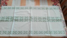 Vintage - malý ubrus, prostírání + dečky - 3