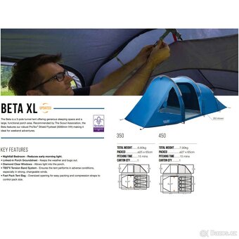RODINNÝ STAN - Vango Beta 450XL - NOVÝ - 3