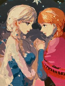 Malovani podle cisel Elsa a Anna - 3