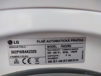 Automatická pračka LG - 3