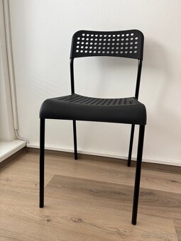 2ks černé IKEA židle - 3