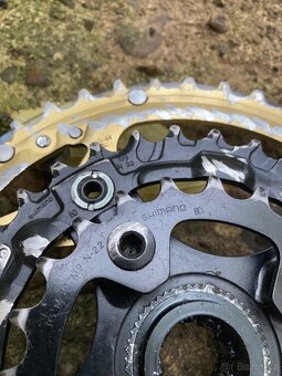 Kliky Shimano Deore LX M572 GOLD - 3