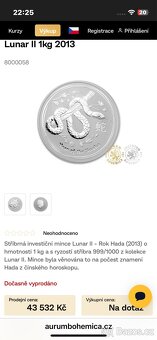 investiční stříbrná mince 1kg - 3