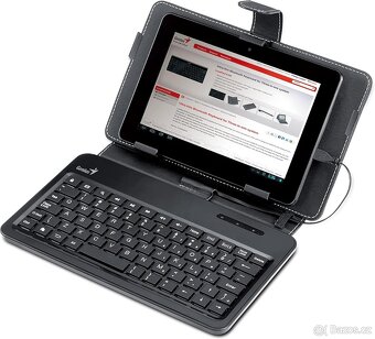 Pouzdro s klávesnicí na tablet Genius LuxePad A120 - černé - 3