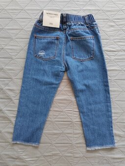 Nový Džíny Zara Mom Fit Color Block vel. 3-4 roku (104cm) - 3