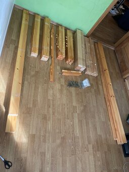 🛏️ Dvoupatrová postel z pravého dřeva (90 × 200 cm) - 3