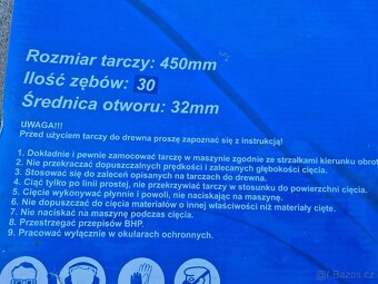 Nový pilový, vidiový kotouč 450mm - 3