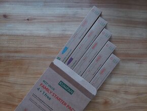 Nová sada bambusových kartáčků, 5x kartáček bambus, eko bio - 3