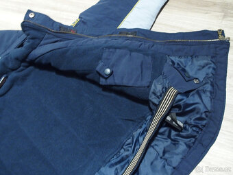 Zimní teplá chlapecká bunda tmavě modrá vel. 122 - 3