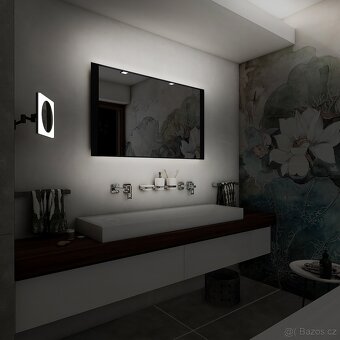 černé LED zrcadlo 1000x600 - 3