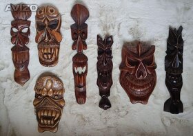 Dřevěná maska dekorace (maskot Iron Maiden Eddie) - 3