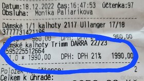 Dámské lyžařské kalhoty zn.Trimm vel.XL + - 3