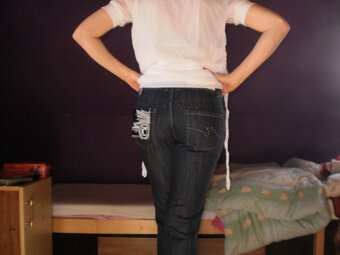 rifle# nove # džíny# Denim #visackou - 3