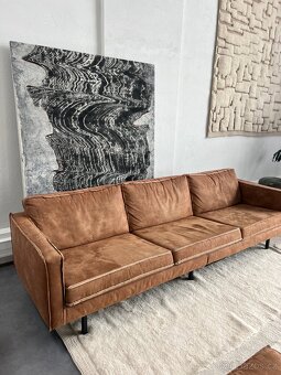 Koňaková sedačka BePureHome - super stav - gauč - 3
