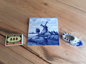 Holanský keramický kachel a popelníček - 3