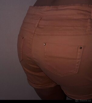 Flame dámské kraťasy vel M jako nové meruňkové Látkové - 3