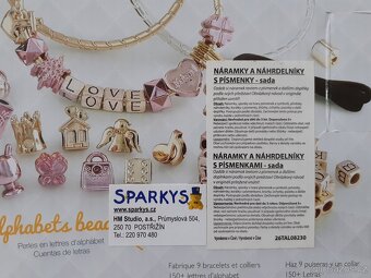 Sada náramků a náhrdelníků s písmenkami - 3