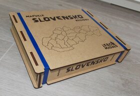 Dřevěné puzzle mapa Slovenska - Regiony - 3