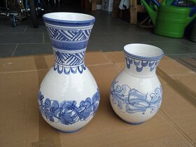 Váza keramická malovaná - 2 kusy - - 3