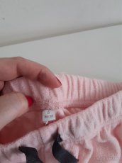 měkké růžové pyžamové kalhoty tepláky - 3