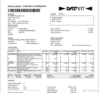 Tablet lenovo 3rd koupený 5.3.2025 - 3