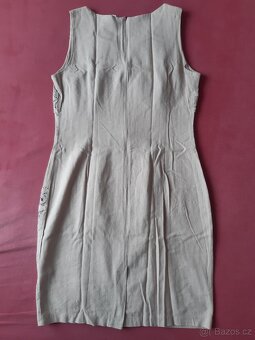 Lněné šaty s krajkou vel. 40 - 3
