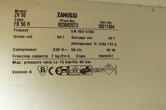 Malý mrazák Zanussi objem 50 l - 3
