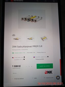 Plynový kotel sada připojovacích hadic. - 3